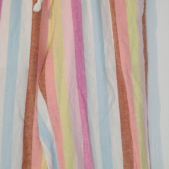 J.Crew/Paperbag Waist Pants/Women XS/Multi Pastel Stripe/Drawcord - Picture 7 of 9